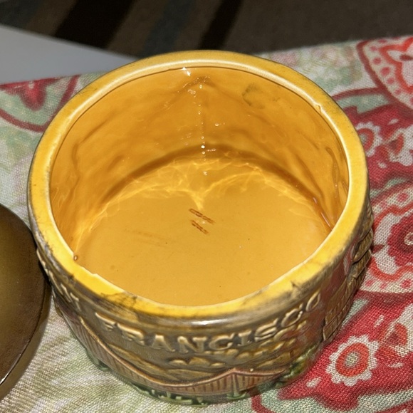 Vintage San Francisco Pot with Lid different Landmarks - Picture 4 of 5